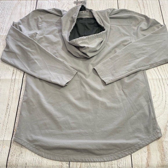 BYLT Premium Basics Men’s Lux Light Gray Hooded Long-Sleeve Henley Large - Picture 3 of 7